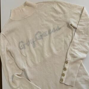 Y2k guess sweater embellished
